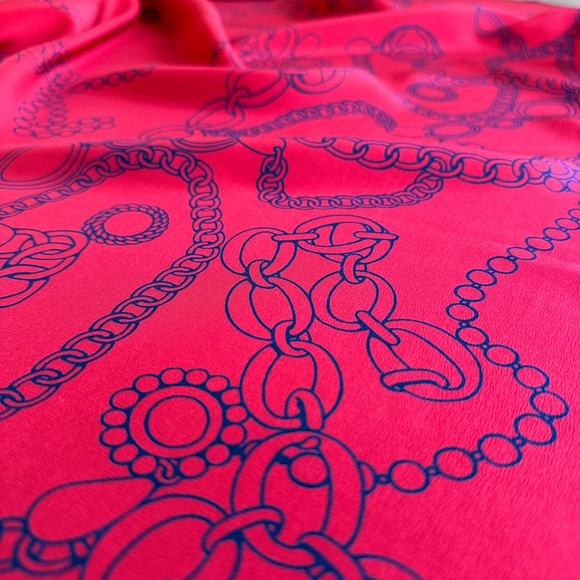 Authentic CHANEL Silk Large Scarf - Picture 5 of 8